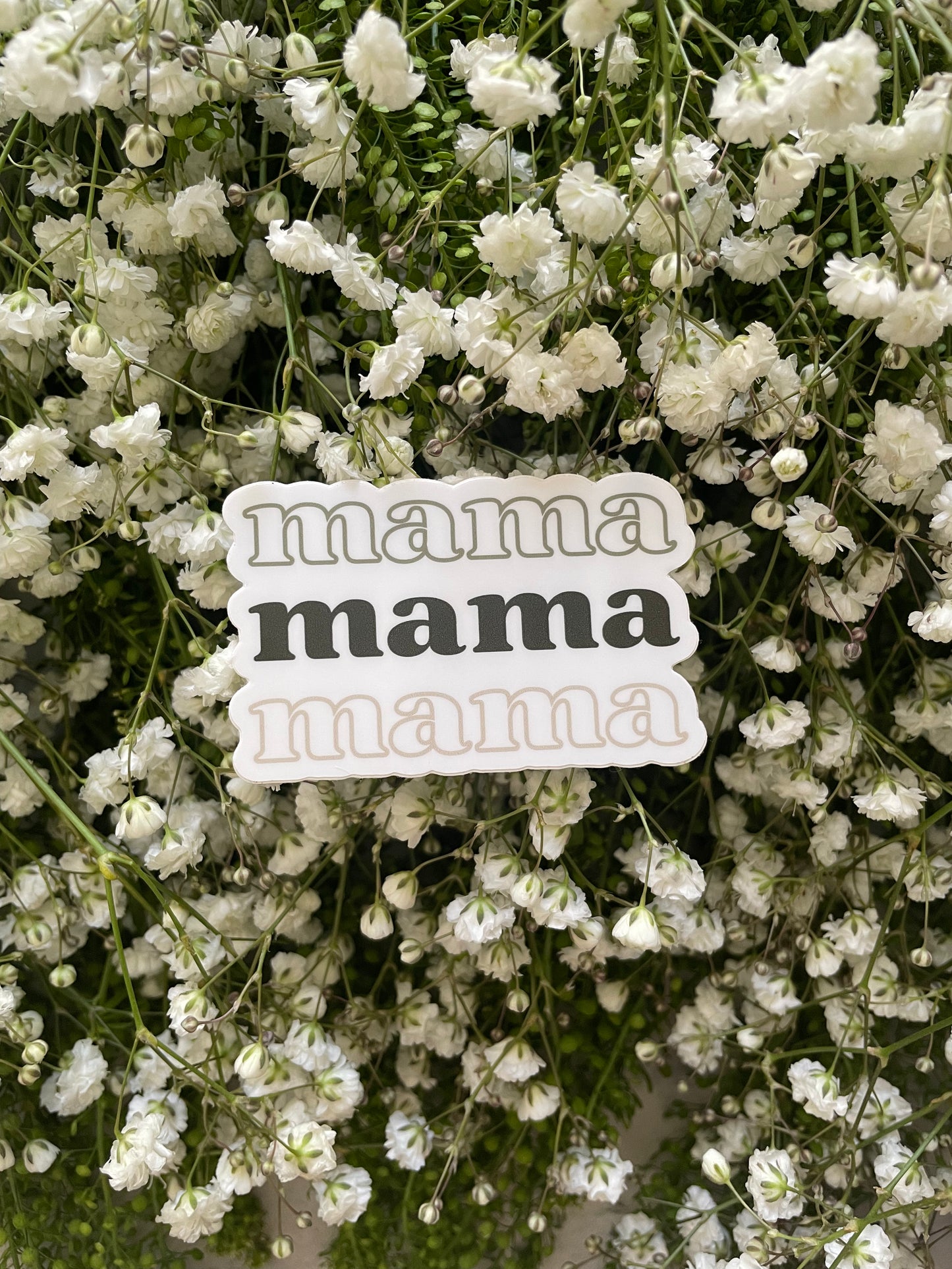 Neutral Green Mama Sticker || Waterproof Dishwasher Safe Premium Vinyl Sticker